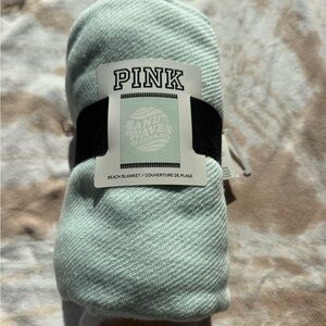 PINK Victoria's Secret Mint Green Beach Blanket